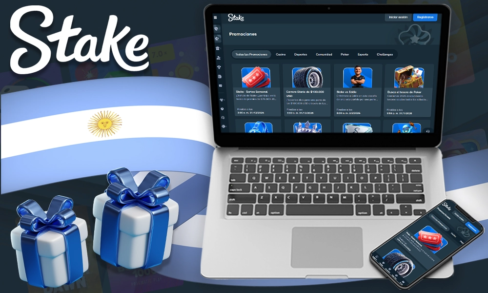 Bonos y promociones en Stake Argentina